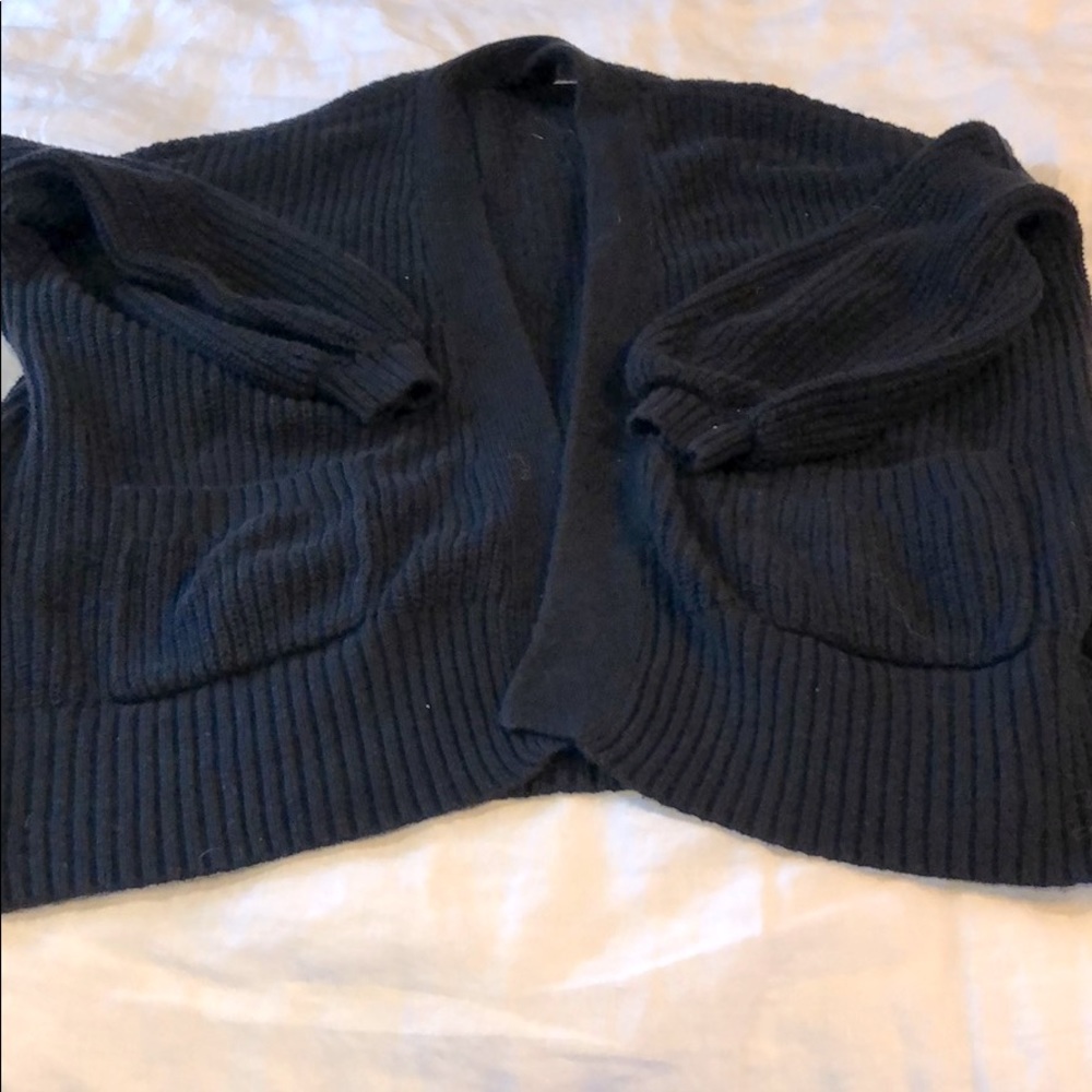 Black sweater cardigan
